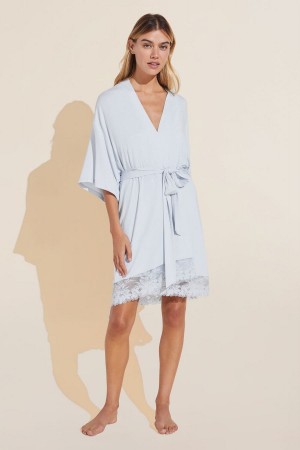 Women Eberjey Rosalia TENCEL™ Modal Robe Blue | BCZ1021DW