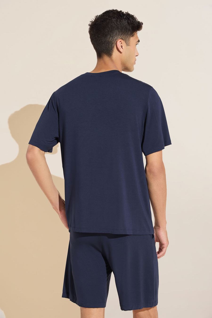 Men Eberjey Henry TENCEL™ Modal Short PJ Set Pajamas Navy | YZR454YK