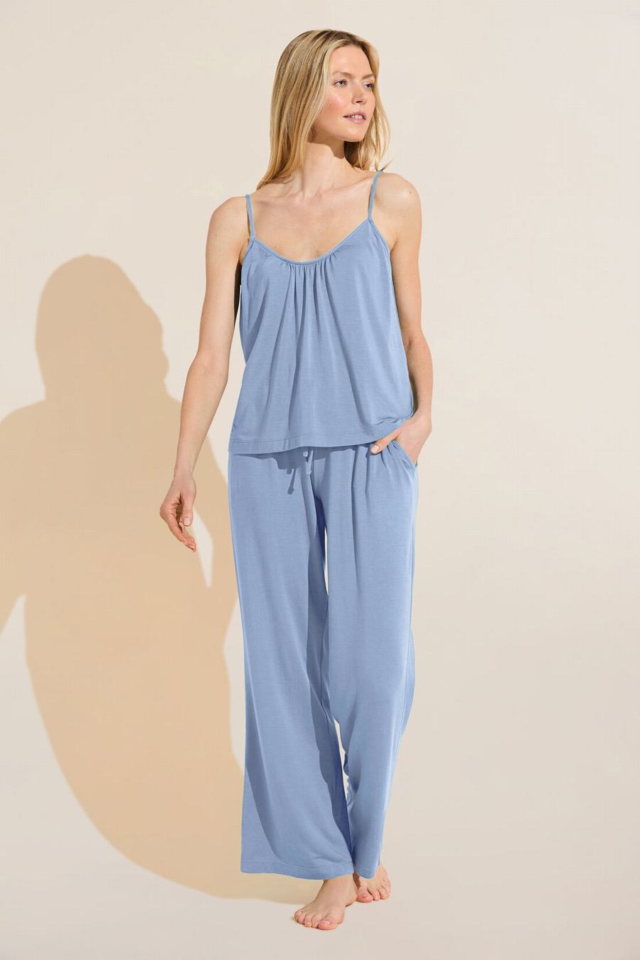 Women Eberjey Gisele TENCEL™ Modal Cami & Pant PJ Set Pajamas Blue | WBC8397GC