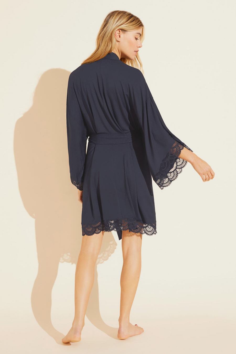 Women Eberjey Mariana TENCEL™ Modal Robe Navy | ZCI231DL